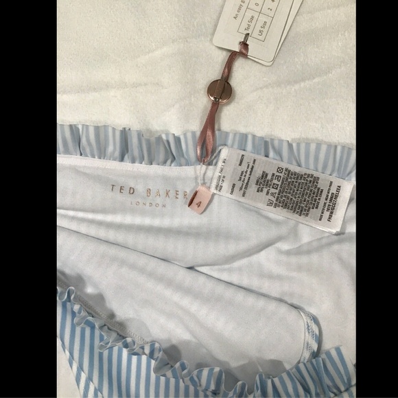NWT Ted Baker Haleea Side Tie Stripe Bikini Bottom [T.B. SIZE‎ 4 ] - Picture 4 of 7